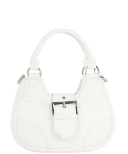 Cute Half Moon Hand Fashion Shoulder Bag JY-0474 WHITE